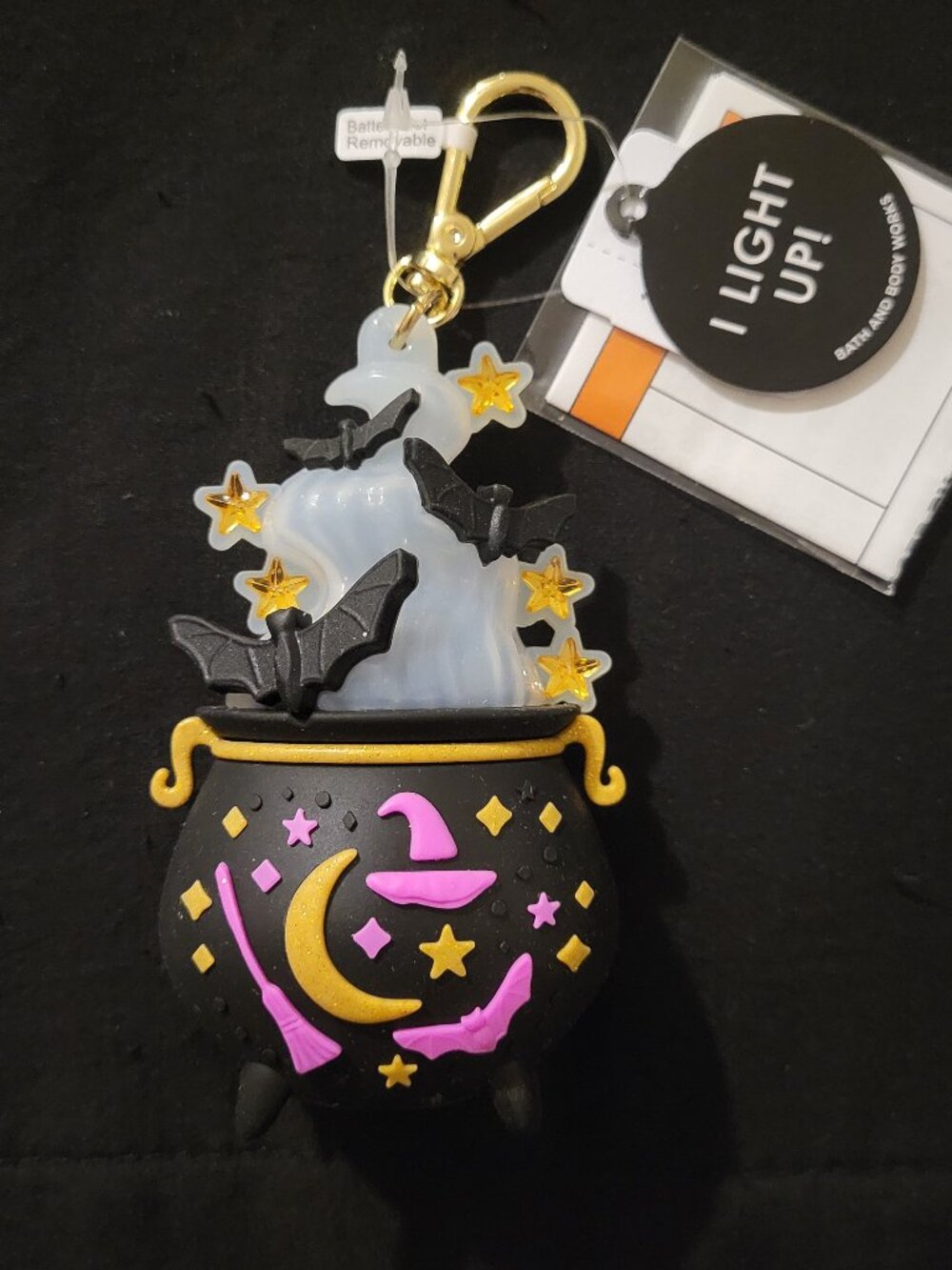 Bath & Body Works Witch Couldron Lightup Potion, Bats, Stars PocketBac Holder